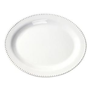 Tabletops Unlimited® 21-Inch Beaded Oval Oversized Platter
