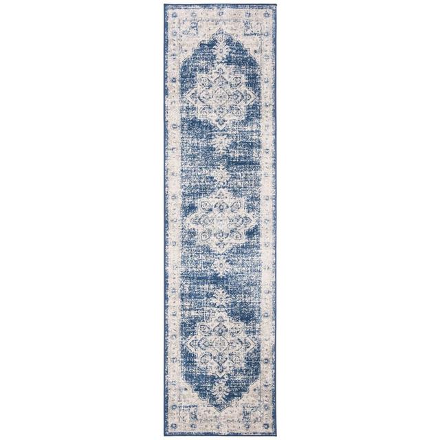 2' X 8' Runner Madonna Rug Ivory/Navy - Safavieh