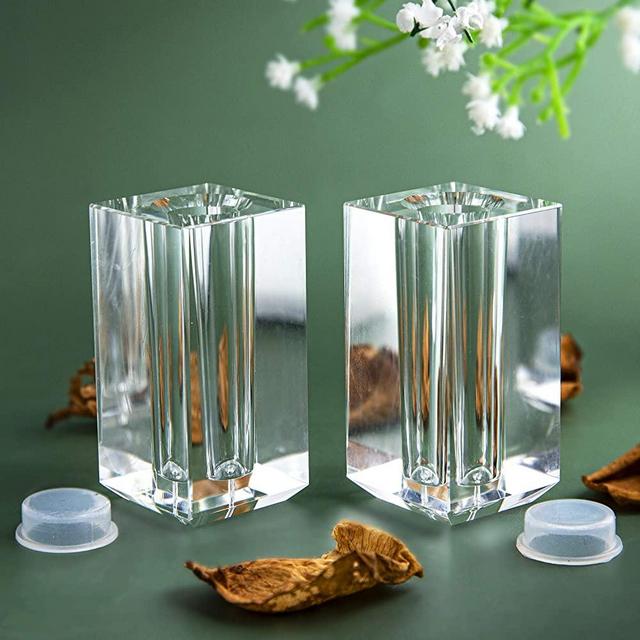 Set of 2 Refillable Seasoning Bottle Crystal Salt and Pepper Shakers Kitchen or Table Decor Salt Shaker Set