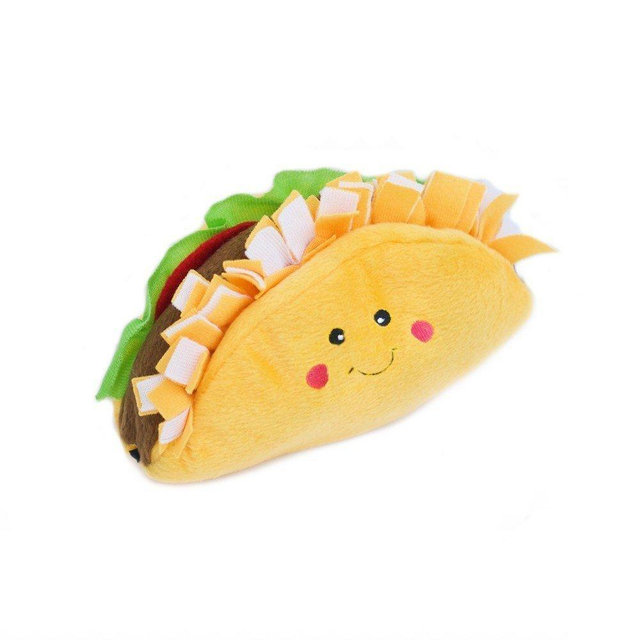 ZippyPaws NomNomz Plush Squeaker Dog Toy The Foodie Pup