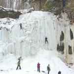 Ice climbing at Tiffany Falls in Hamilton and the Elora Gorge