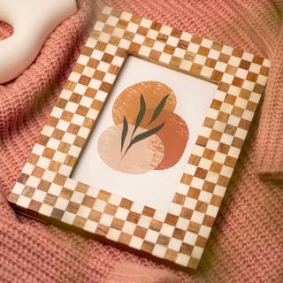 Checkered Picture Wood Frame
