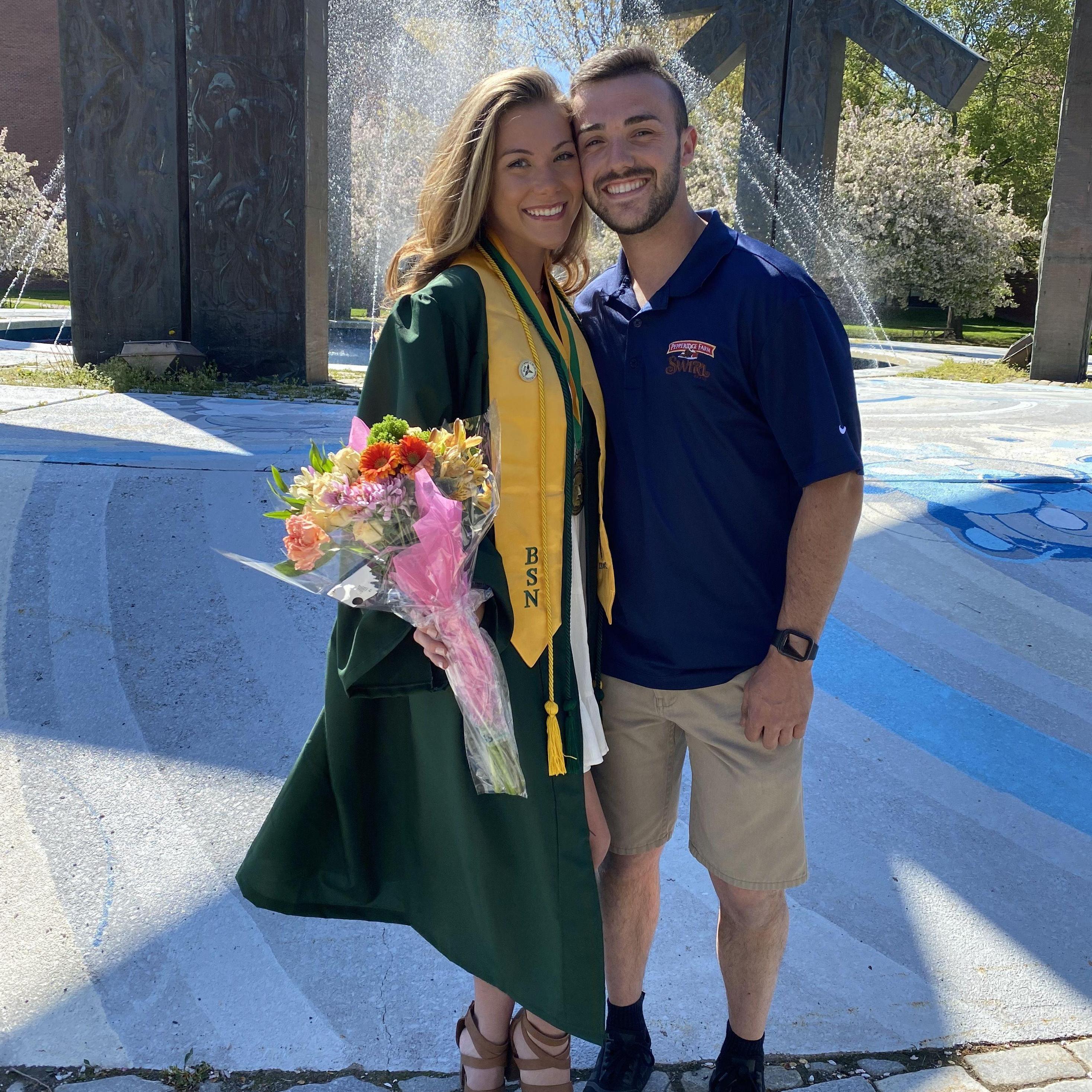 Kaitlyn graduating from SUNY Brockport