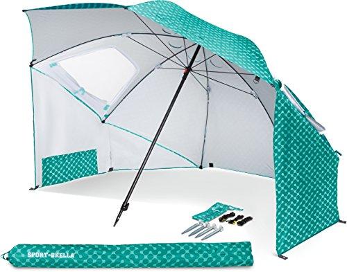 Sport-Brella Vented SPF 50+ Sun and Rain Canopy Umbrella for Beach and Sports Events (8-Foot)