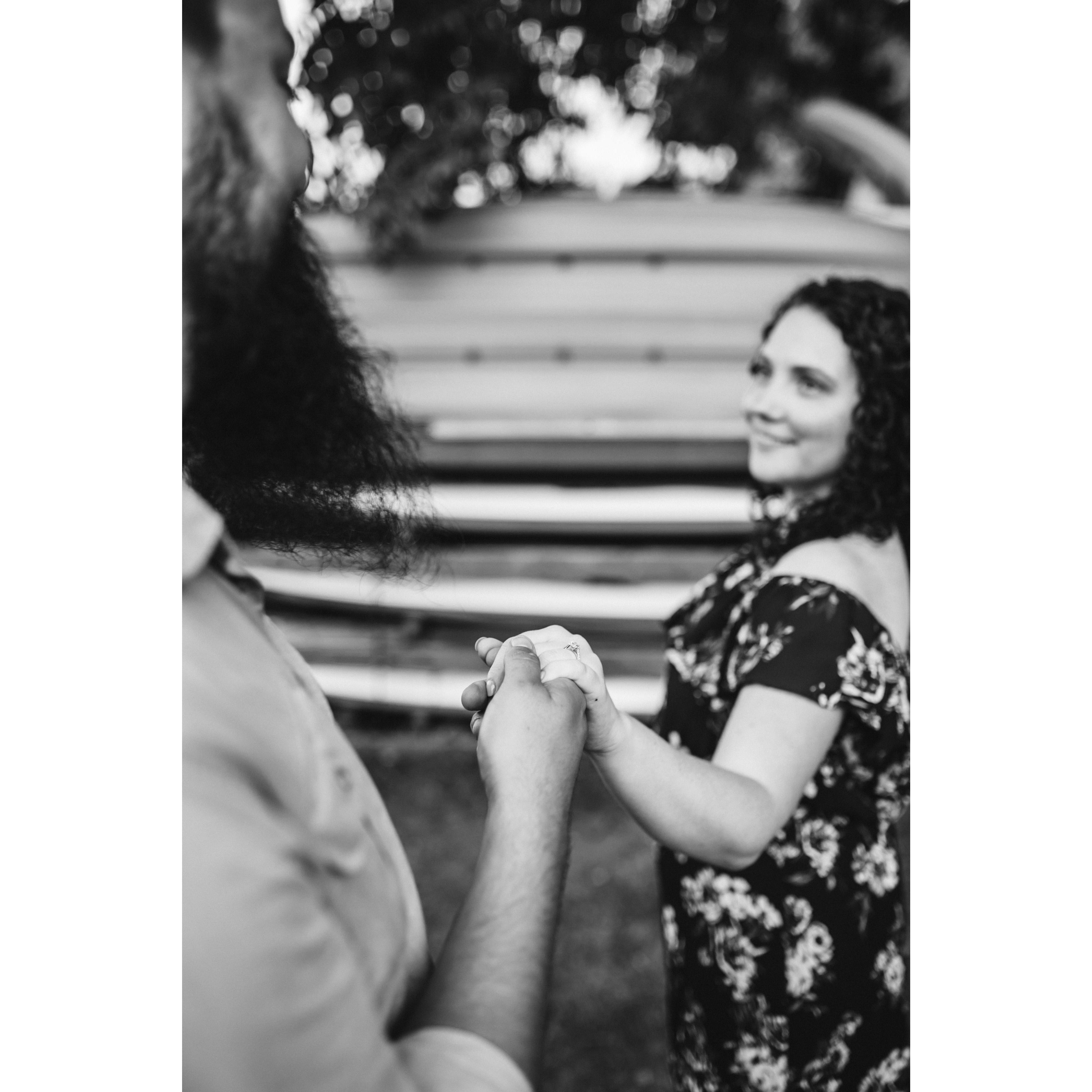 Engagement photos taken by Tessa June Photography