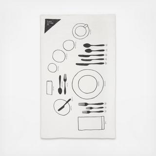 Place Setting Tea Towel