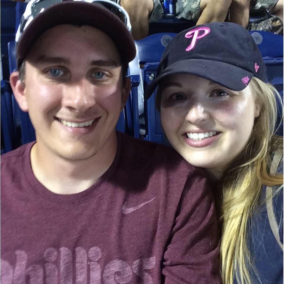 Phillies game and concert the night of our two year anniversary (Aug 2016)