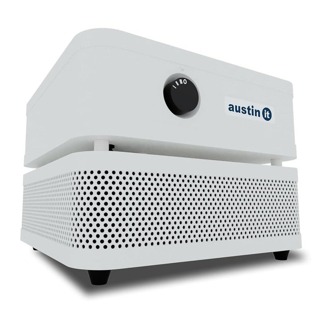 Austin Air it Room Air Purifier with VOC Carbon Wrap Air Filters - Personal Air Filter Single Room Air Purifiers - Portable Allergy Purifier - Stylish Tabletop Purifier for Dust, Model C100CC1