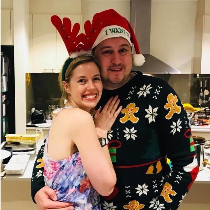 Kate’s first Polish Christmas Eve!
 🥂🍤🥟