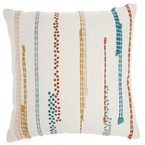 Nourison Life Styles Multicolor Decorative Throw Pillow , 18"X18"