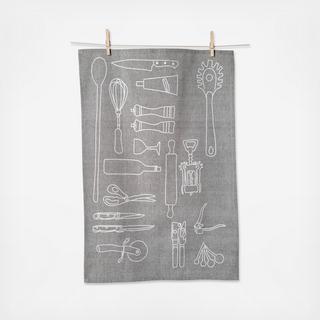 Kitchen Tools Tea Towel, Set of 2