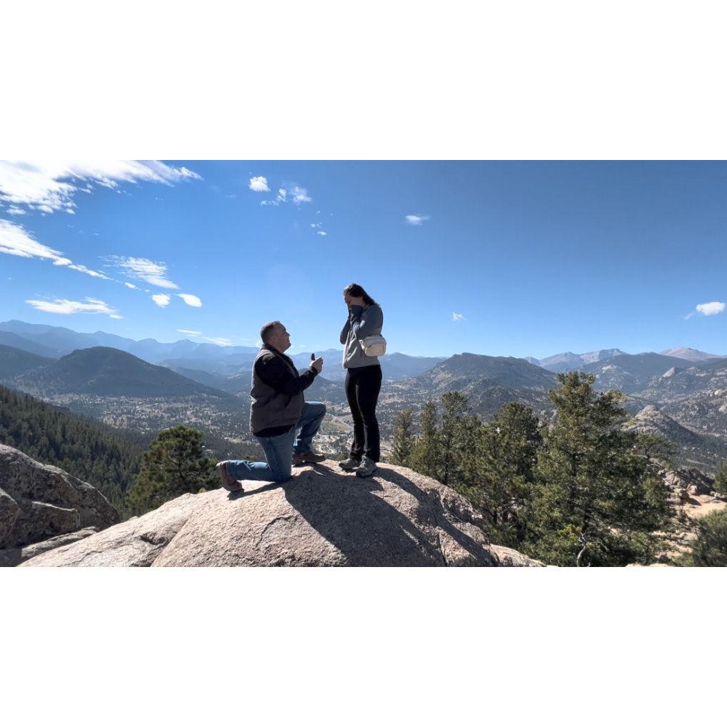 Proposal on top of Estes Park!