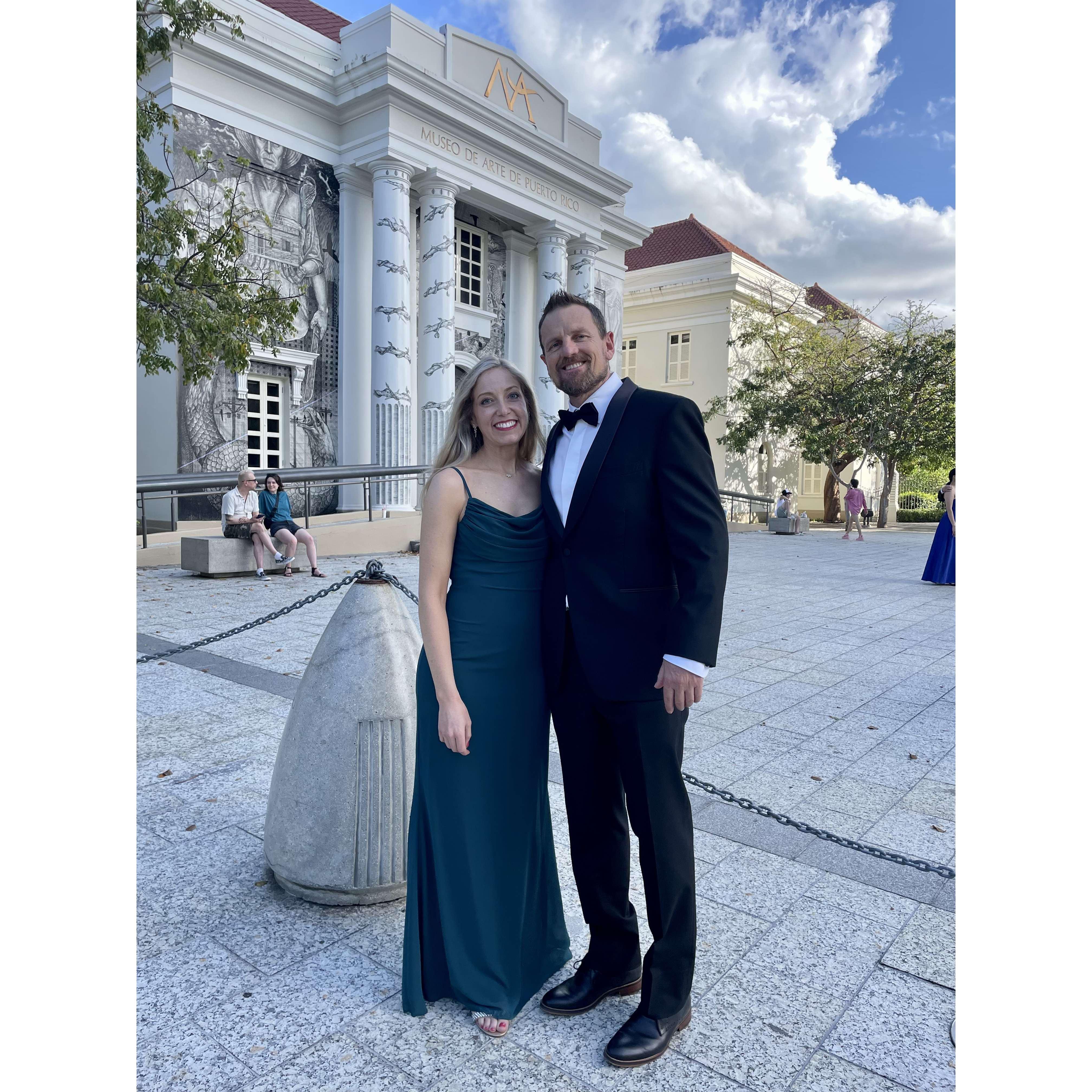 All dressed up for Kelley and Paul's wedding :)