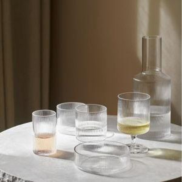 Ripple Serving Bowls Set/4 - More Options - Clear