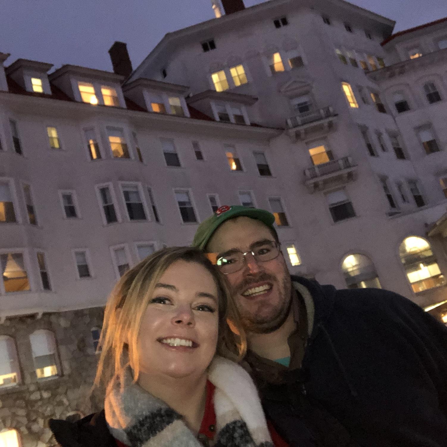 First custom to the hotel together! Fun fact: we signed a book in the spa for our future wedding date!