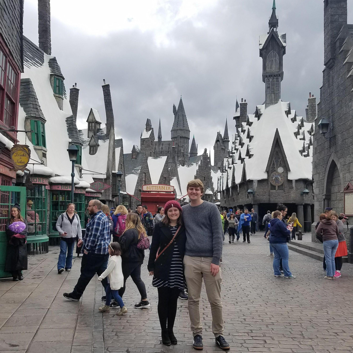We visited Hogsmead for the first time together to celebrate Hugh's birthday in 2017.