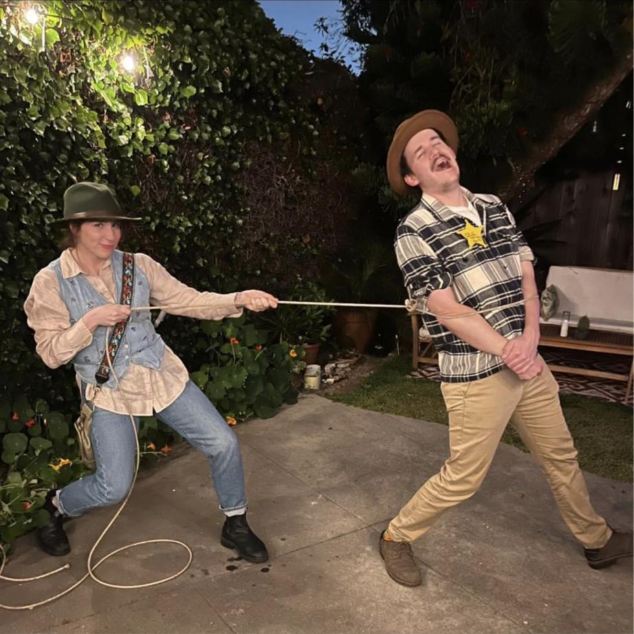 Roping him in! 🤣