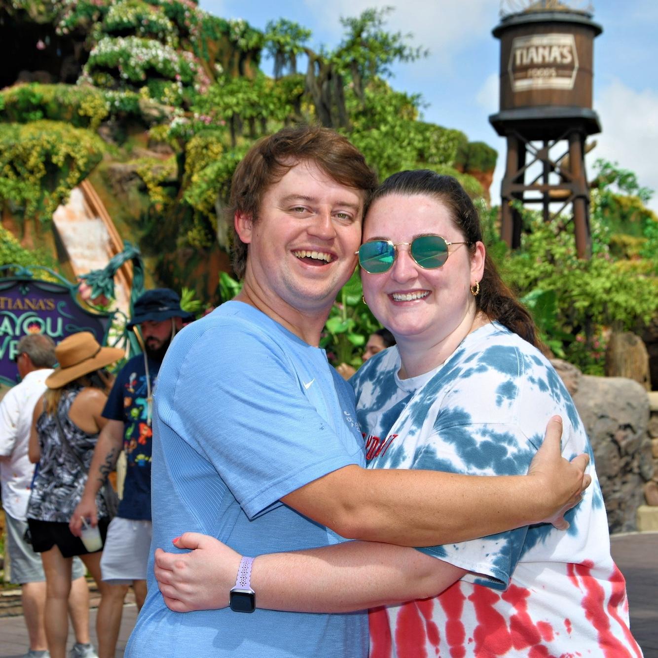 Our first time riding Tiana’s Bayou Adventure!