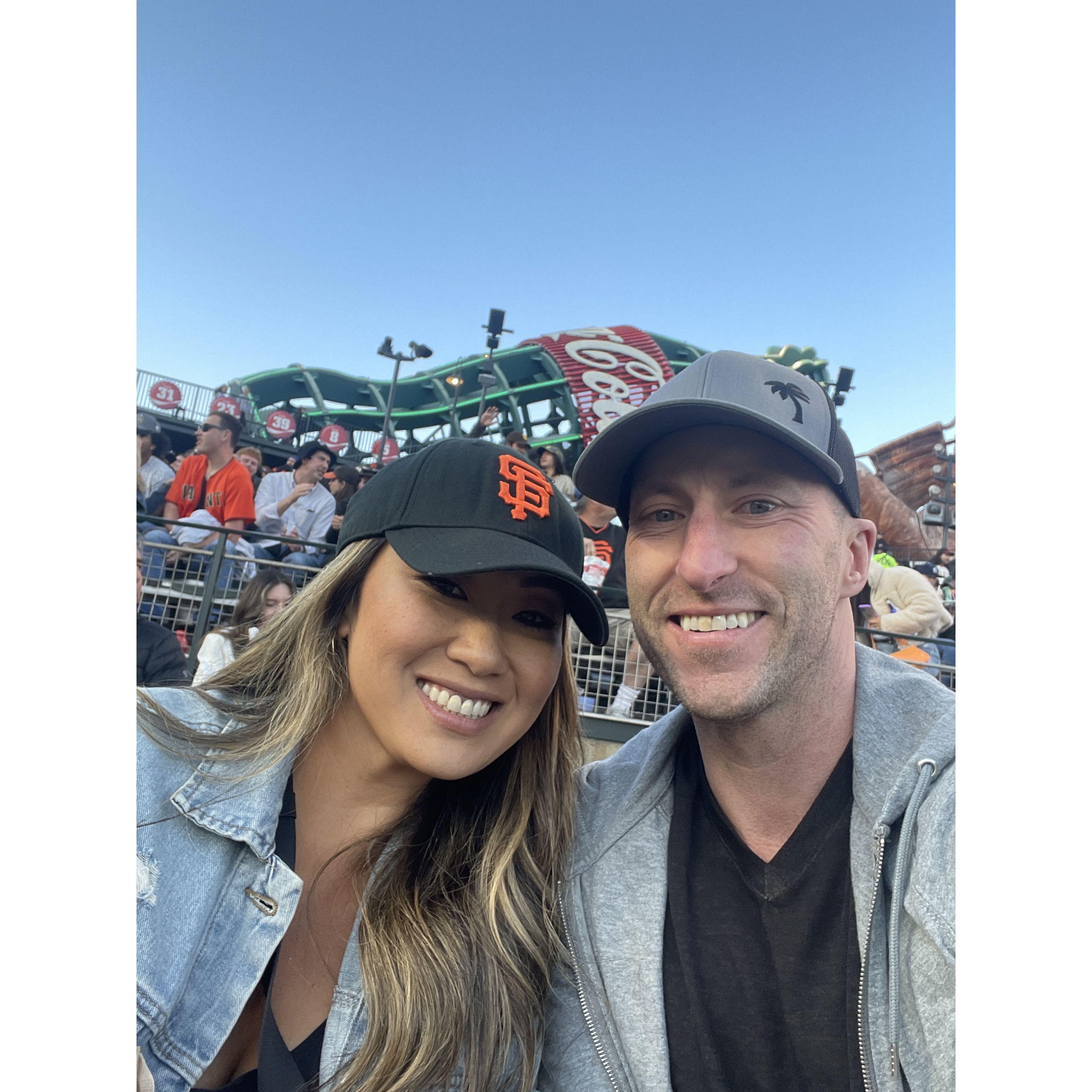 First baseball game (Giants... of course!)