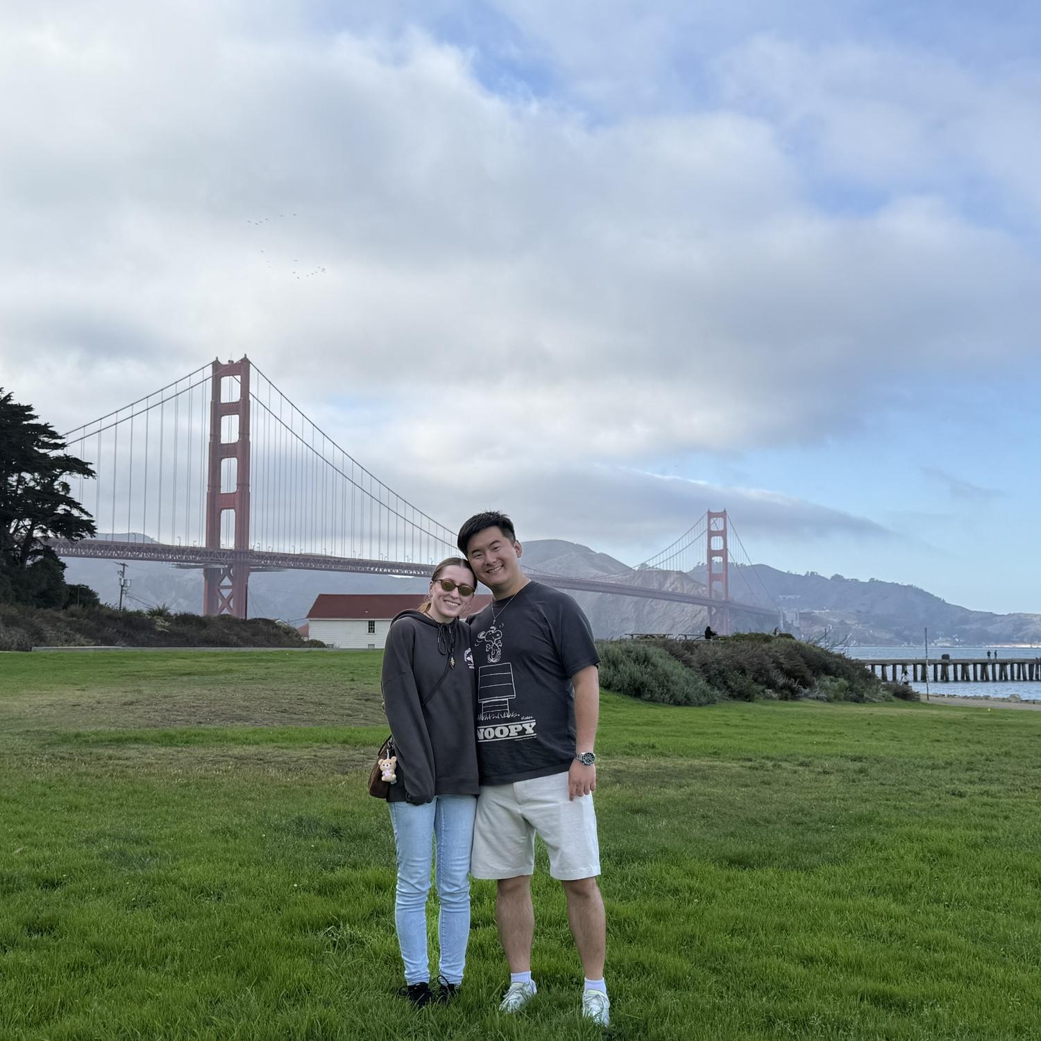 We saw the Golden Gate Bridge :)