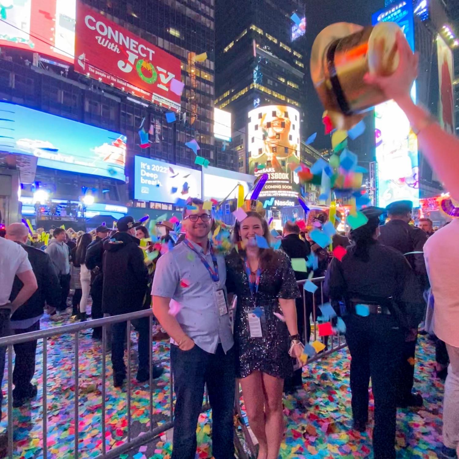 Ringing in the new year in Times Square, 2021-2022