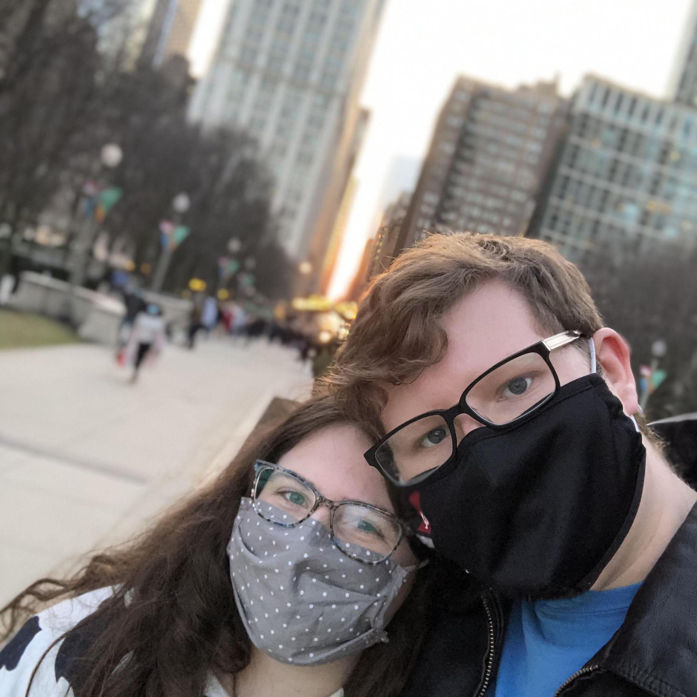 This photo was taken on Seth and Gillienne's trip to Chicago.