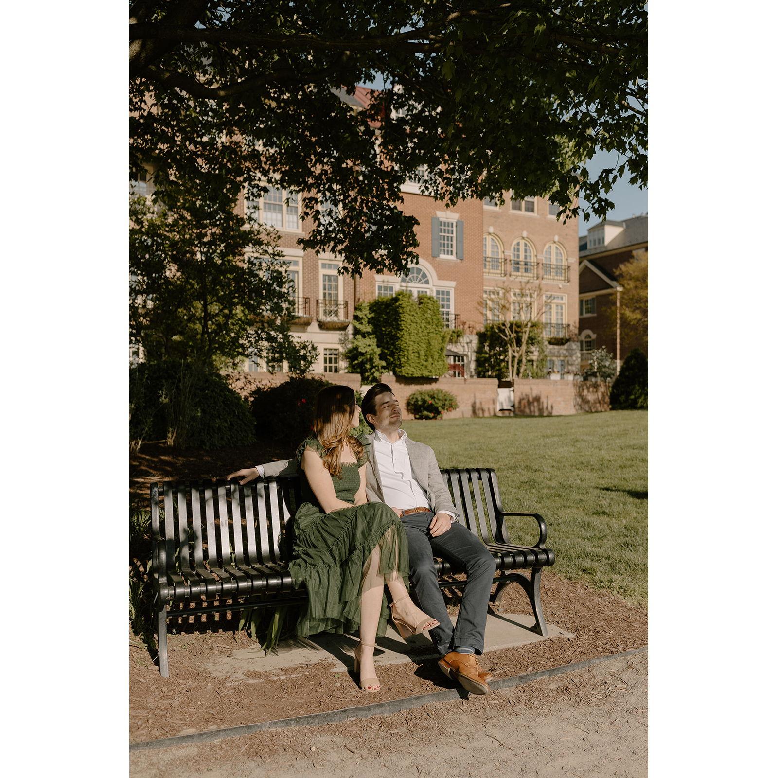 Engagement shoot in Old Town Alexandria - April 2024