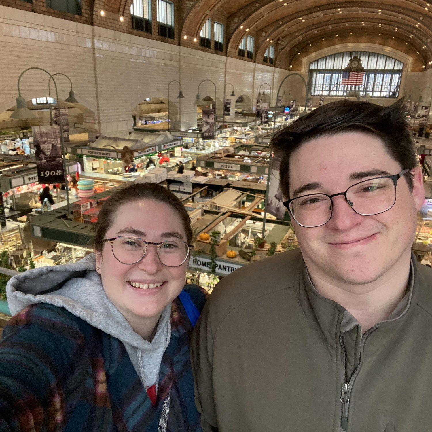 Thom's first time at the West Side Market in Cleveland.