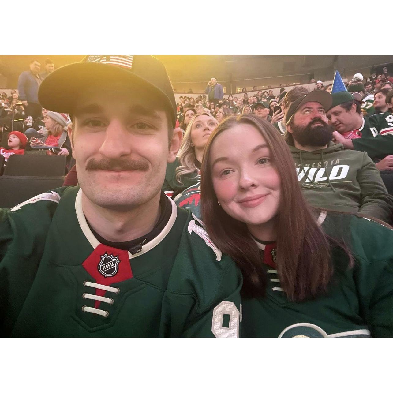 First MN Wild Hockey game together!