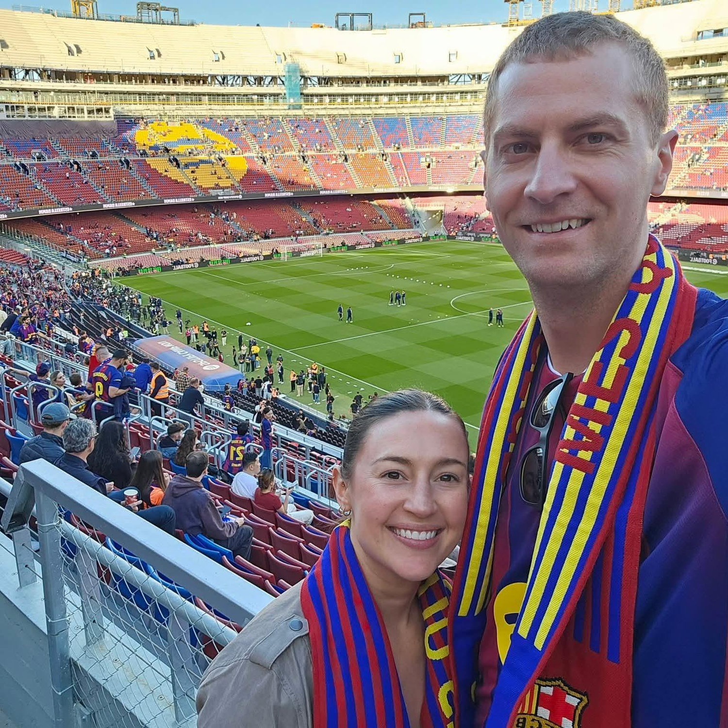2026- They visited Barcelona, Spain, and attended an El Clasico soccer game. Barca Barca Barca!