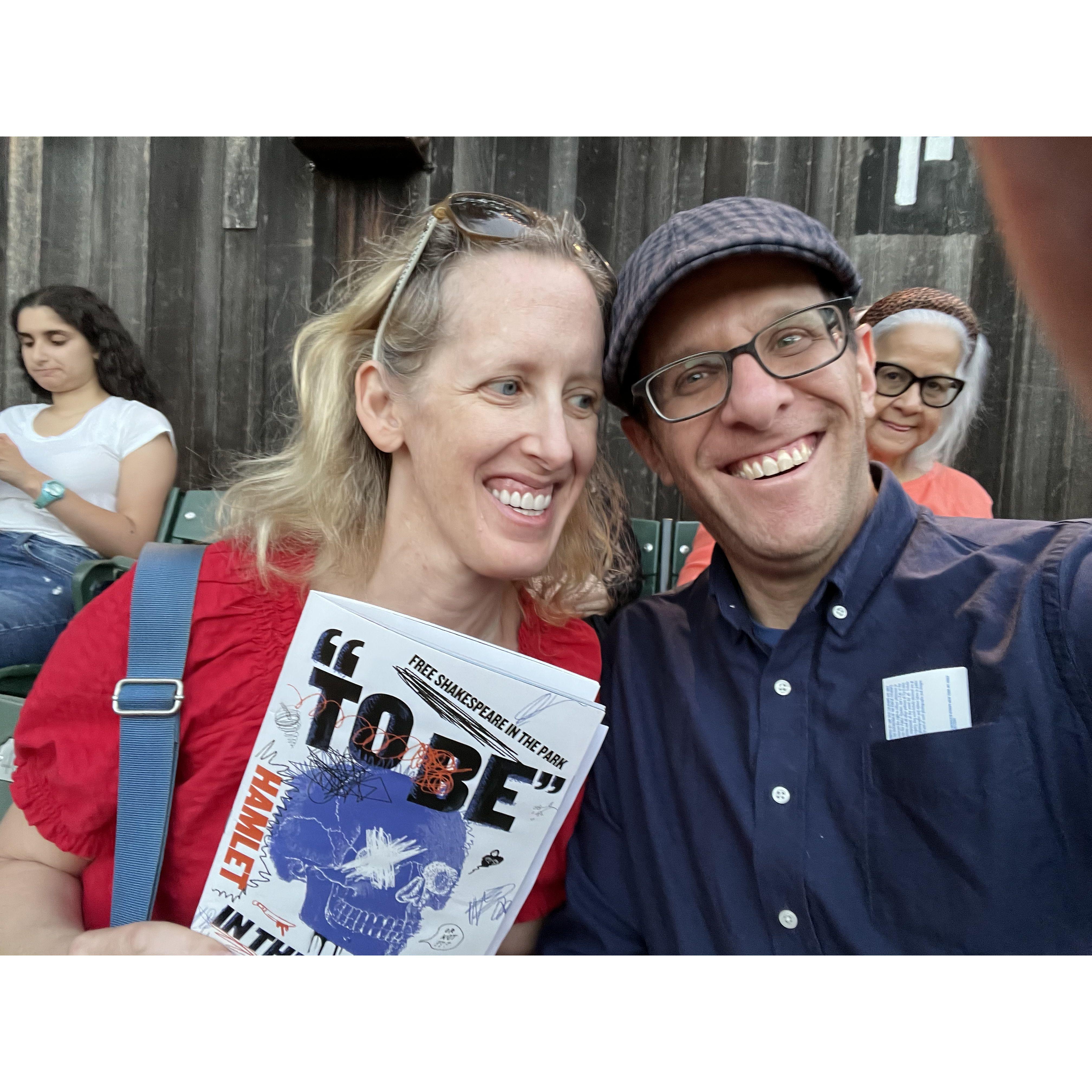 At Shakespeare in the Park