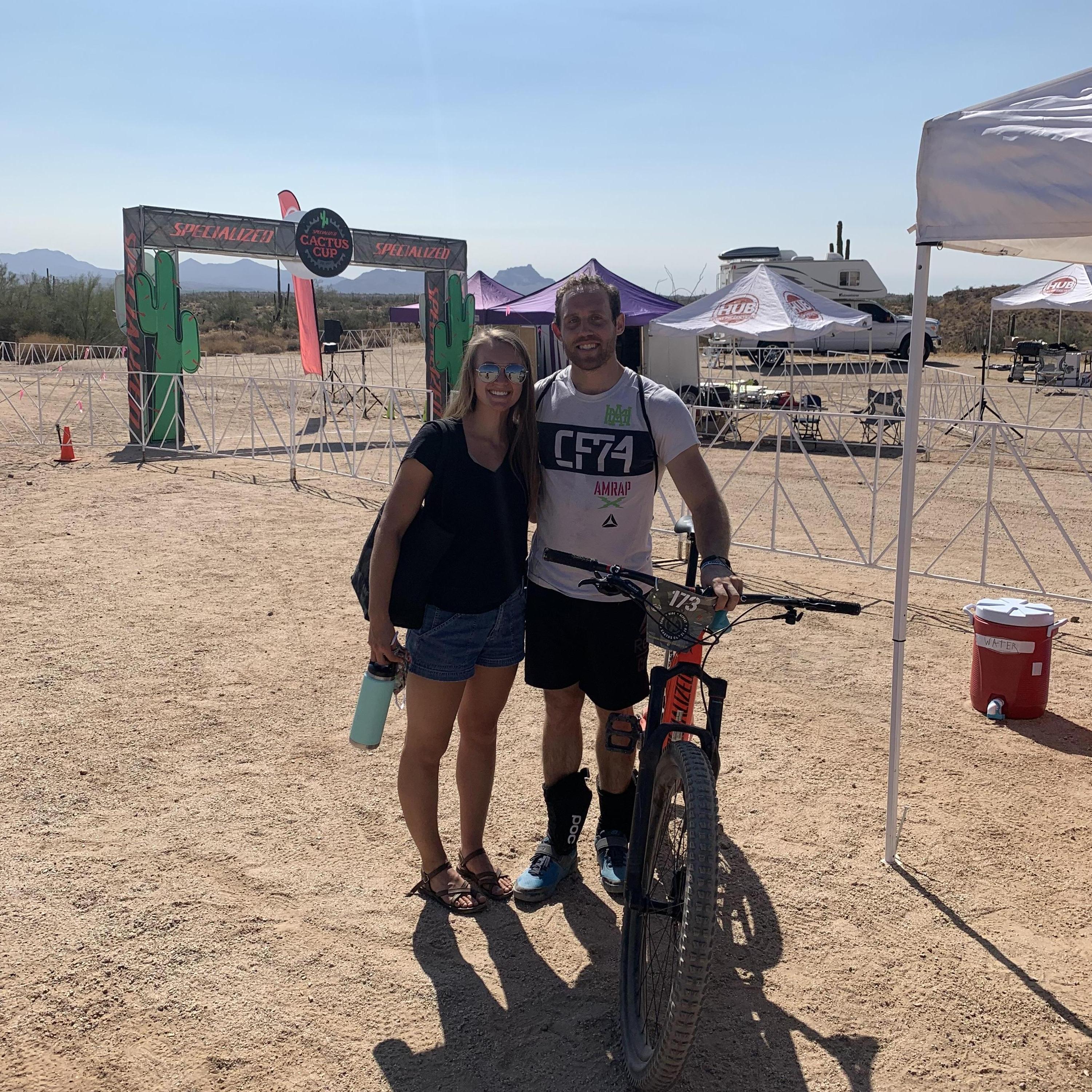 Chuck's first mountain biking competition!