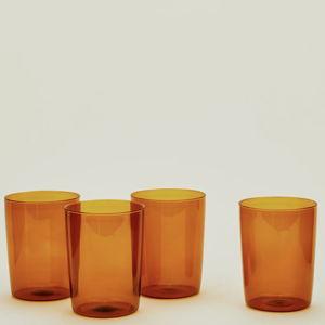 Essential Glassware, Set of 4 - Terracotta