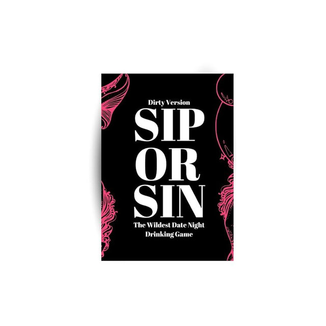 Sip Or Sin Drinking Couple Game - Freaky Couples Game for Romantic Date Night, Anniversary & Valentine's Day Gift. 114 Spicy Dares & Questions