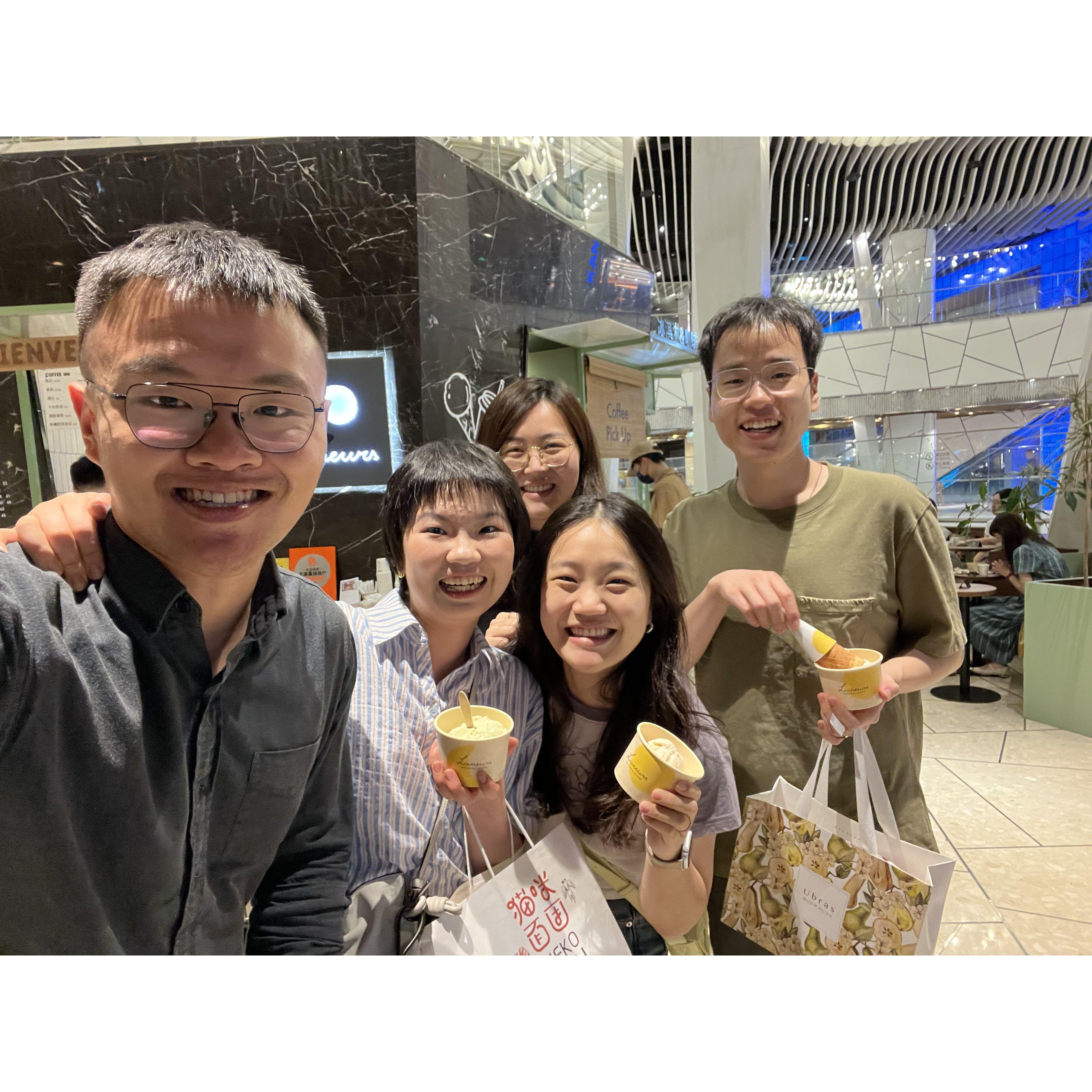 Meeting my dear friends in Shanghai ...