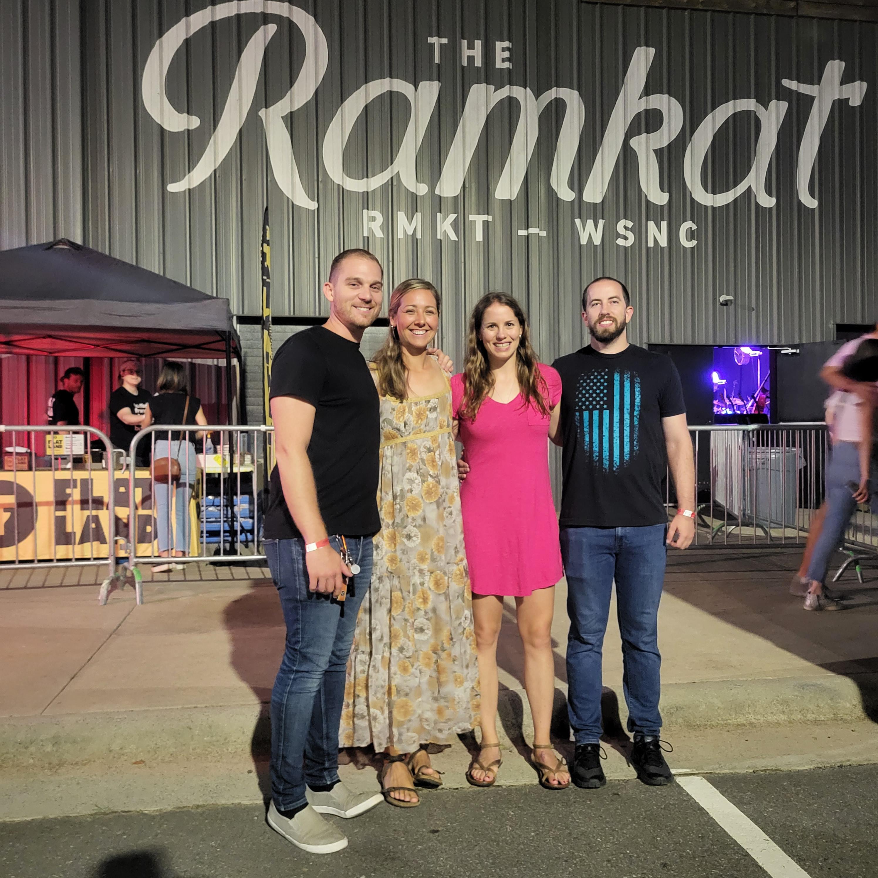 Drew Holcomb & the Neighbors and National Parksconcert in Winston-Salem, NC with Matt and Lana, Katie's best friends - September '22