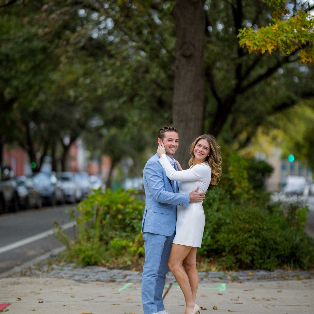 Engagement photos in Hoboken