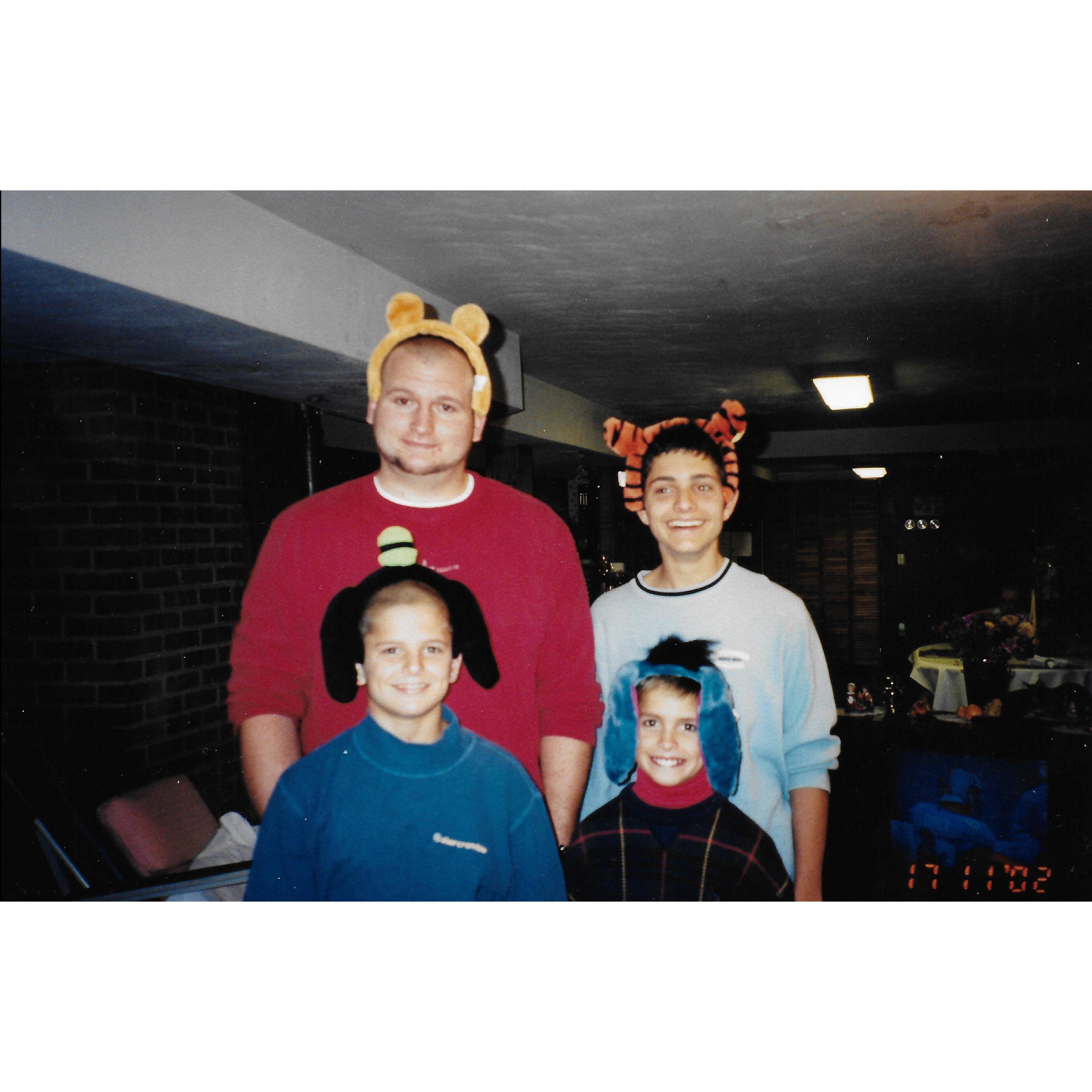 The West Men, way back when. 
(L to R Curt, Colton, Cody, Corben)