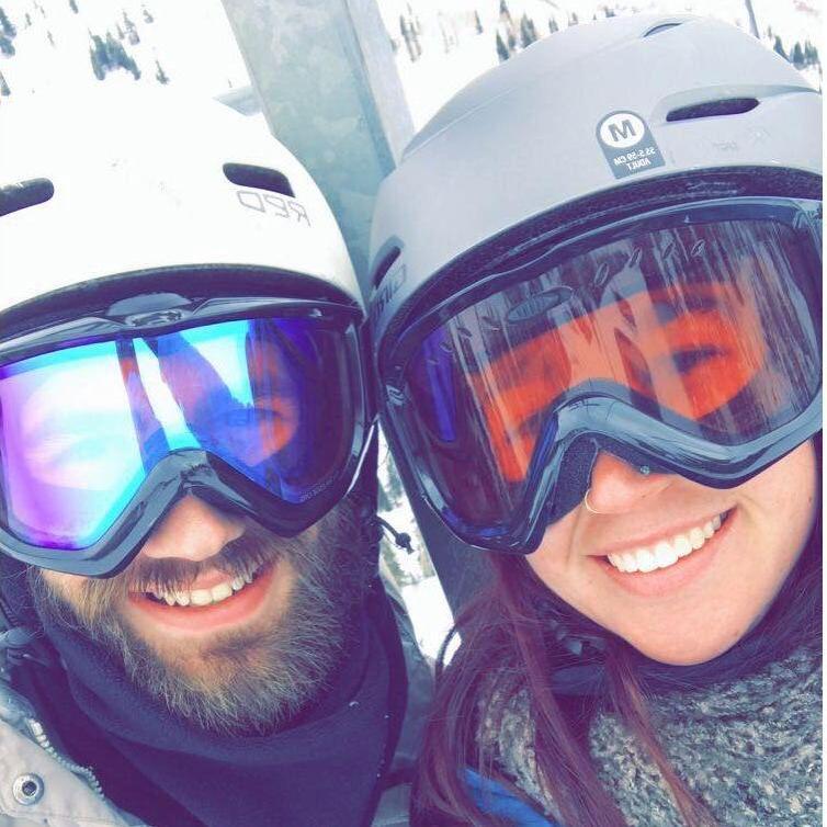 First time skiing together at Snowbird