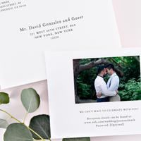Eastwick Elopement | White | Zola Wedding Invitations