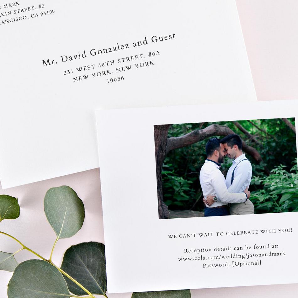 Eastwick Elopement | White | Zola Wedding Invitations