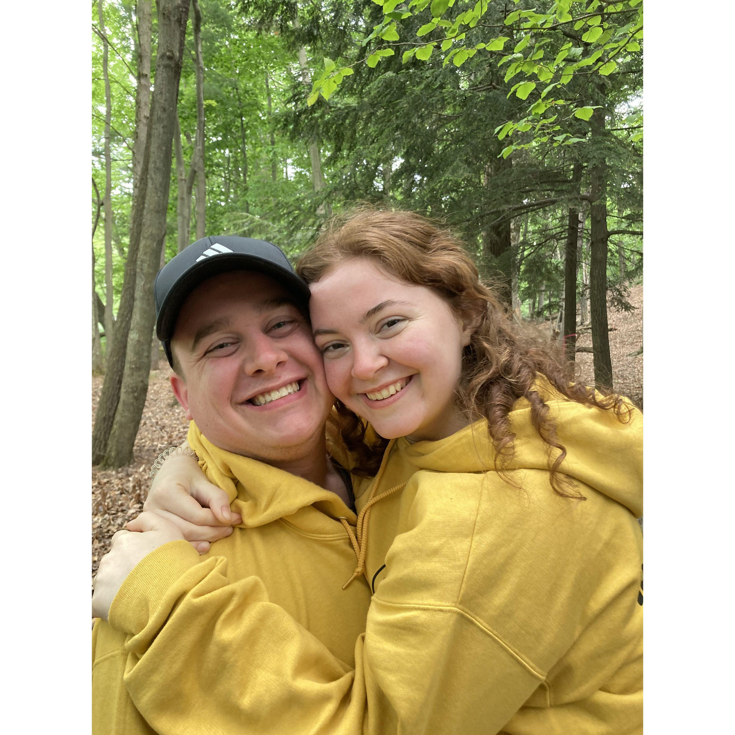 I'm actually carrying Rachel in this photo
