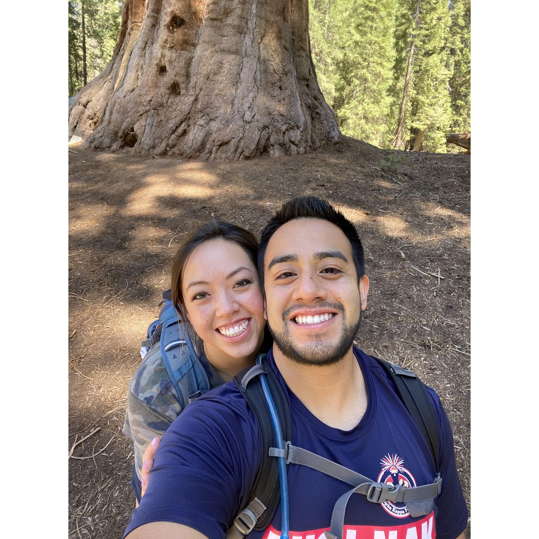Hiking at Sequoia National Park in 2021