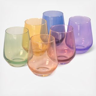 Estelle Stemless Wine Glass, Set of 6