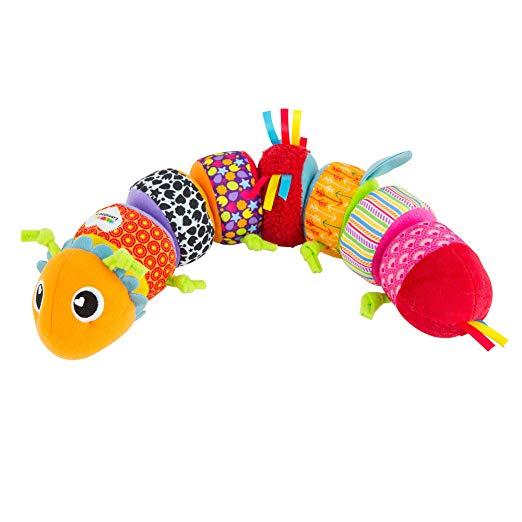 LAMAZE - Mix and Match Caterpillar Soft Toy, Get Baby Playing with Colors, Sounds, Matching and Puzzles with Bold Colors, Playful Patterns, Crinkly Sounds and Detachable Segments, 6 Months and Older