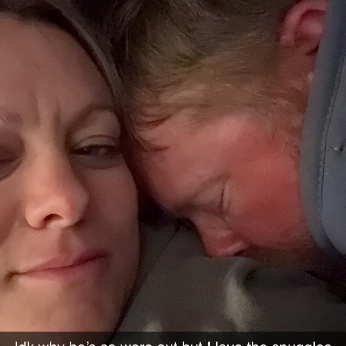 Always snoring in my ear.