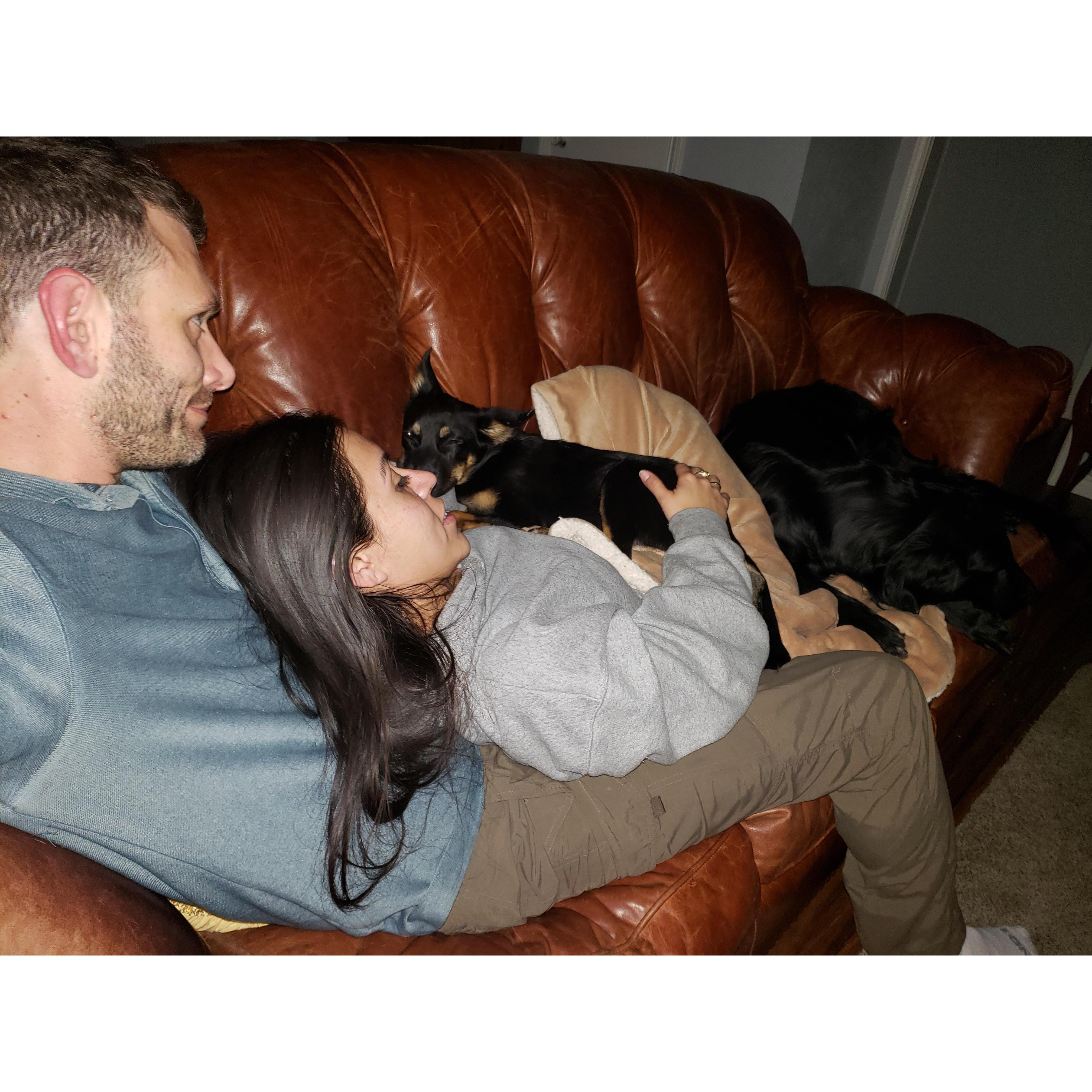 Steven and Mary's own little family.
