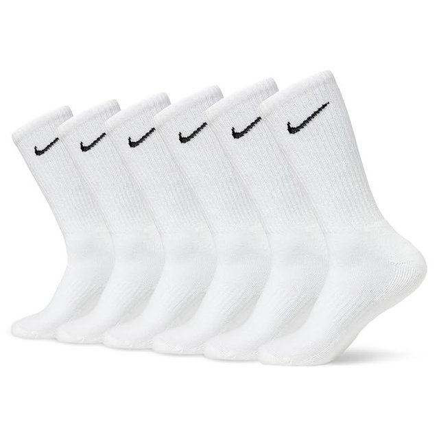 Nike Unisex Adult Everyday Cushioned Training Crew Socks (6 Pairs)