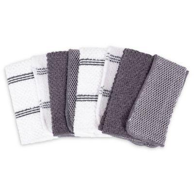 SALT™ Dish Cloths in Grey (Set of 4)