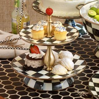 Courtly Check 2-Tier Sweet Stand